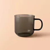 好玻GOODGLAS｜HUG單層把手玻璃杯-透黑色