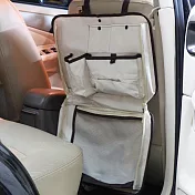 E.City_大容量日式多用途車用椅背5格收納袋 米色