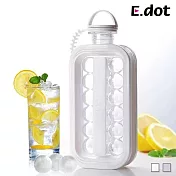 【E.dot】易脫模冰球製冰水壺  白色