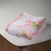 【日本本多毛巾】大阪泉州 純棉毛巾 ‧ 清新小花(粉)