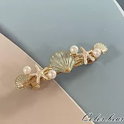 【卡樂熊】韓版低油海洋貝殼造型彈簧夾/髮夾(兩色)- 薄荷綠