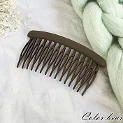 【卡樂熊】基本磨砂素色造型髮插/髮梳(四色)- 磨砂咖