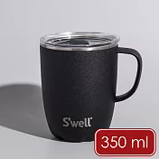 《S’well》Mug不鏽鋼滑蓋保溫馬克杯(曜石黑350ml) | 保溫杯 保冷保冰杯 推蓋直飲杯 環保杯 便攜杯 咖啡杯 隨行杯