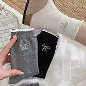 JDS.SOCKS  韓國ins刺繡蝴蝶結襪子    (三色一組)