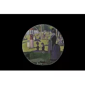 翡冷翠文創藝術圓形滑鼠墊｜秀拉 《大碗島的星期天下午》