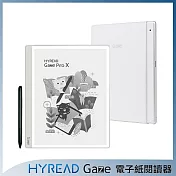 [組合商品]HyRead Gaze Pro X 10.3吋 電子紙閱讀器+側翻軟膠殼-雅灰色+手寫類紙膜
