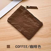 【素包包】零錢包 比手掌小褶皺感多用途拉鍊零錢鑰匙包(11025) _咖啡色
