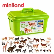 【西班牙miniland】大尺寸動物星球30件組(含收納盒)