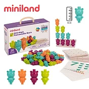 【西班牙miniland】ECO彩虹熊分類排序訓練64入