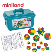 【西班牙miniland】創意啟蒙智慧片236件組(含收納盒)