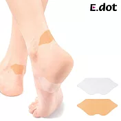 【E.dot】點斷直拉式隱形防磨腳跟貼 (唇形30貼) 透明