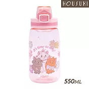 【HOUSUXI舒希】迪士尼系列-Tritan彈蓋水瓶550ml-A3 瑪麗貓