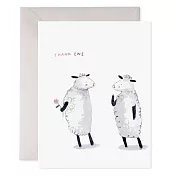 【 E.Frances 】THANK EWE 感謝卡 #TY415