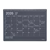 【日本Mark’s】2026 月曆型記事手帳M (B5變型) ‧ 黑色