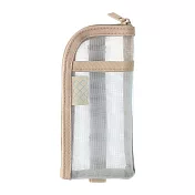 【日本Mark’s】附束帶網狀文具收納包 ‧ 藍網