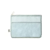 【日本Mark’s】Mesh 扁形網狀文具收納袋A5 ‧ 冰淇淋汽水(淺藍)
