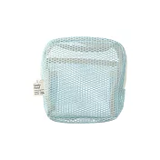 【日本Mark’s】Mesh 方形網狀萬用收納袋 ‧ 冰淇淋汽水(淺藍)