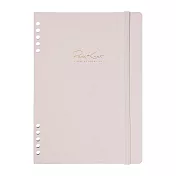 【日本Mark’s】PapiKnot 10孔附束帶筆記本封殼A5(光澤素面) ‧ 花生醬