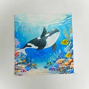 翡冷翠文創海洋世界小方巾｜《虎鯨》