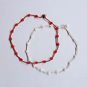 【日本MIYUKI FACTORY】Vivid&Pastel串珠項鍊手作材料包 ‧ 紅色