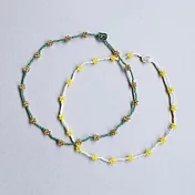 【日本MIYUKI FACTORY】Vivid&Pastel串珠項鍊手作材料包 ‧ 黃色