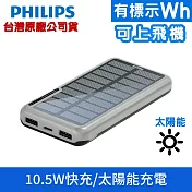 PHILIPS 飛利浦 10000mAh 雙孔太陽能行動電源 DLP7728N