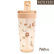 【HOUSUXI舒希】鬆鬆家族-Tritan輕透舒吸杯(附彈跳吸管)760ml-A3