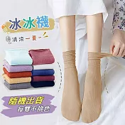 【AnZa】超薄透氣天鵝絨糖果堆堆襪 (隨機出貨) 隨機出貨