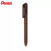PENTEL 限量Calme 靜暮三色輕油筆  棕色