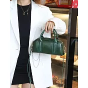 O-ni O-ni新品精選優質頭層植鞣牛皮輕巧多功能好評升級追加款百搭波斯頓實用托特包(品質保證)(bag-6104) 綠色