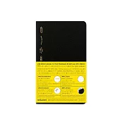 STALOGY 1/2year 筆記本 A6變形-方格黑