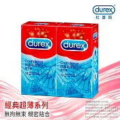 【Durex杜蕾斯】薄型裝衛生套12入X2盒