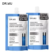 DR.WU 玻尿酸保濕精華化妝水(清爽型)補充包150ML 2入組