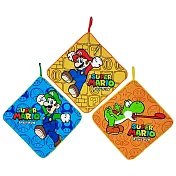 【日本丸真】Super Mario 掛繩小方巾三入組 最佳拍檔 最佳拍檔