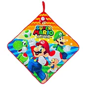 【日本丸真】Super Mario 純棉掛繩小方巾 冒險啟程