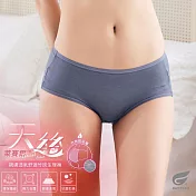 GIAT天絲親膚透氣竹炭生理褲 M 青藍