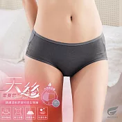 GIAT天絲親膚透氣竹炭生理褲 M 深灰