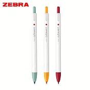 ZEBRA CLICKART 動物色彩限量版 按壓式水性彩色筆 3色組 B
