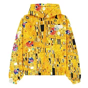 翡冷翠文創藝術名畫滿版拉鍊連帽外套｜克林姆《吻》(S-XL) M 吻