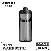 【樂扣樂扣】大容量手提水壺 2L 透黑色