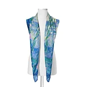 翡冷翠文創藝術絲巾｜莫內《睡蓮和柳樹》