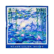 翡冷翠文創印象派藝術中絲巾｜莫內《睡蓮和柳樹》