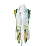 翡冷翠文創藝術絲巾｜莫內《亞嘉杜的罌粟園》