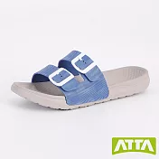 ATTA 雙帶足弓均壓拖鞋 藍27