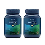 【GNC健安喜】三倍魚油迷你軟膠囊120粒x2入組(EPA/DHA/Omega 3/新陳代謝/調節生理機能)