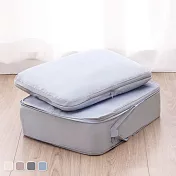 JIAGO 2件組旅行壓縮收納袋 藍色