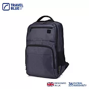 【Travel Blue 藍旅】魅力款 商務背包-黑 後背包/筆電包/防水電腦包/雙肩包/商務背包 TB3021 灰色
