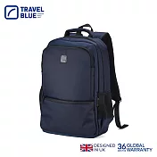 【Travel Blue 藍旅】菁英款 簡約後背包-黑 筆電包/防水電腦包/雙肩包/大容量背包 TB3061 海軍藍