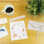 【日本Greeting Life】米津祐介 雙尺寸信封紙組 ‧ 鯨魚