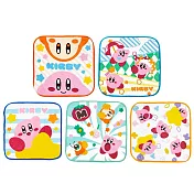 【日本丸真】星之卡比 迷你小方巾五入組 百變卡比 百變卡比